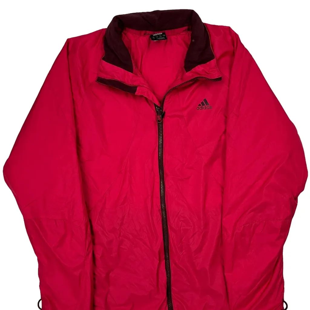 Adidas Windbreaker - Large Red Polyester - Image 4