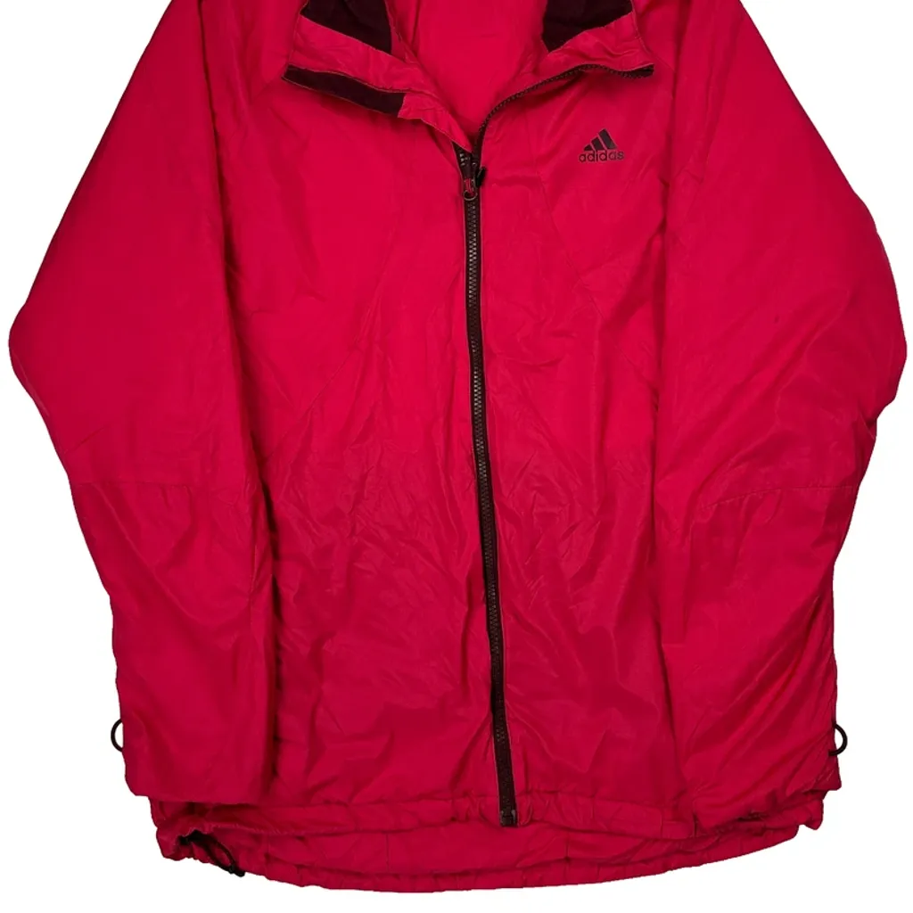 Adidas Windbreaker - Large Red Polyester - Image 5
