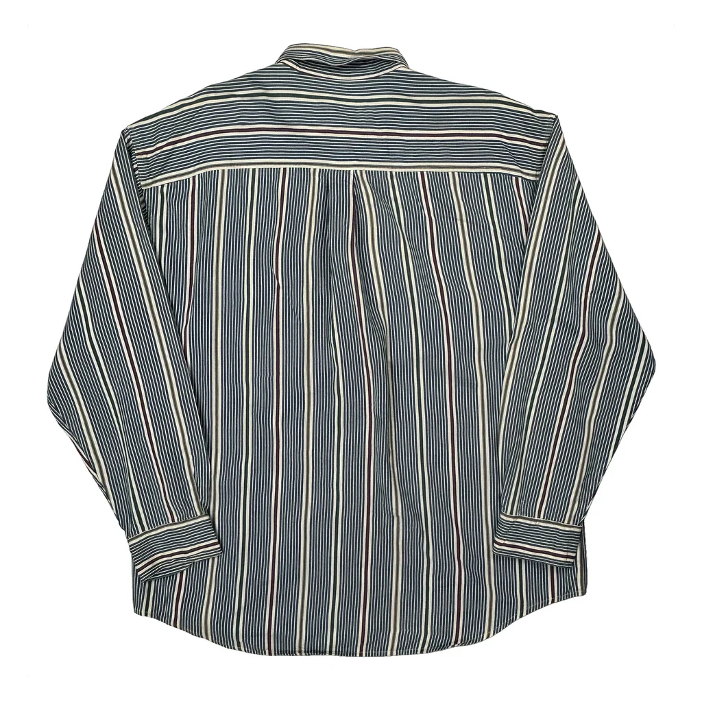 Adirondack Striped Shirt - XL Blue Cotton - Image 2