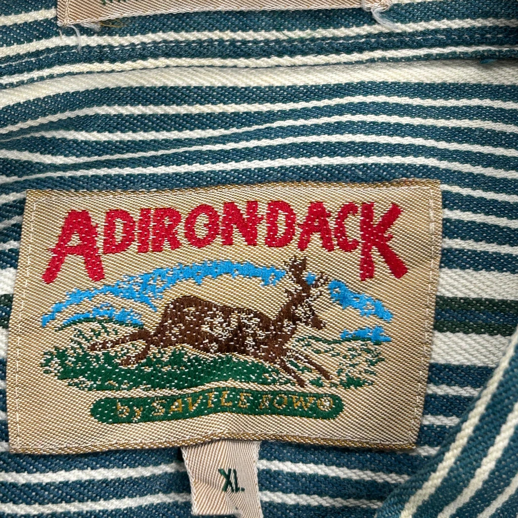 Adirondack Striped Shirt - XL Blue Cotton - Image 3