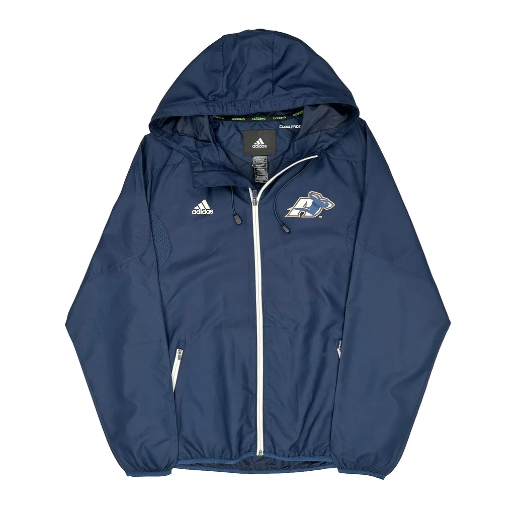 Adizero Adidas Windbreaker - Small Blue Polyester