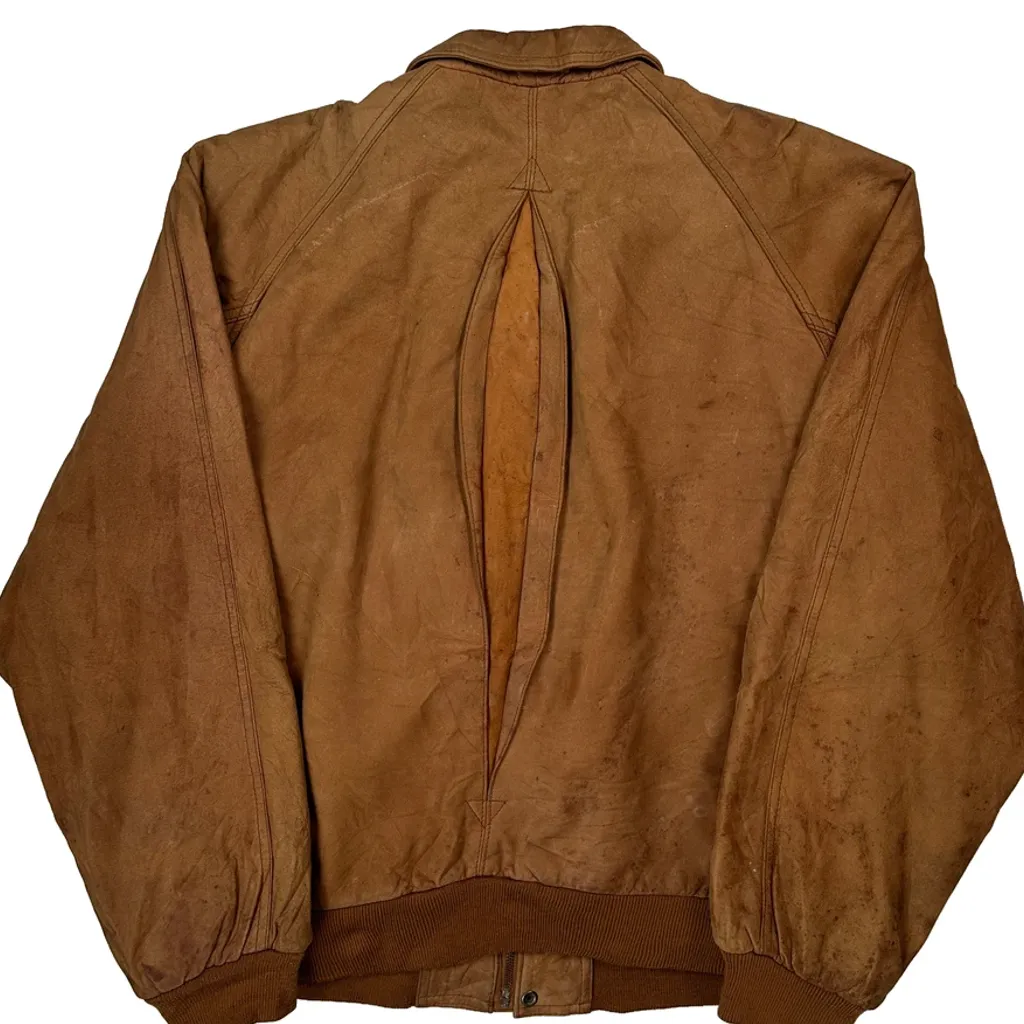 Adventure Team Marlboro Bomber Jacket - Medium Brown Polyester - Image 7