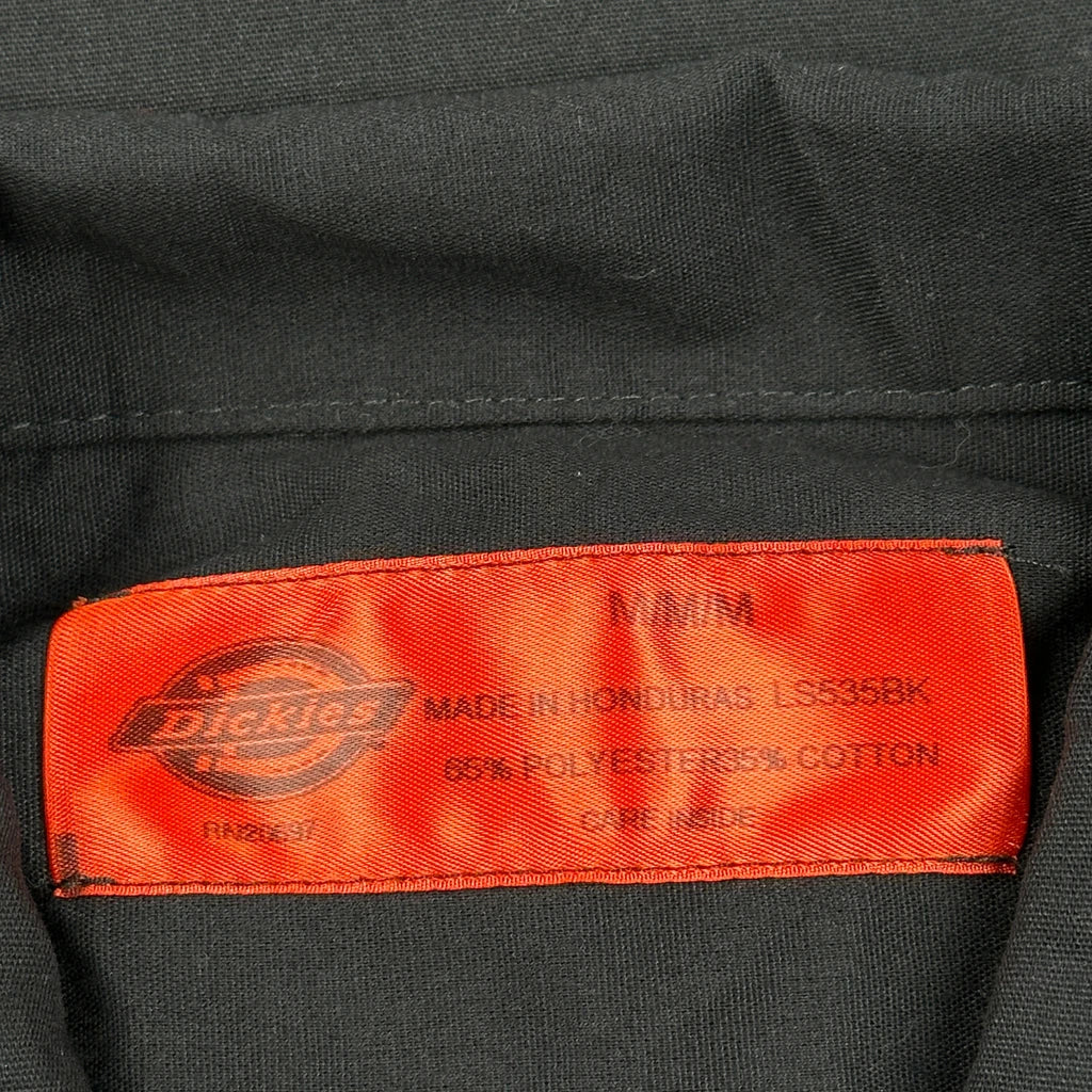 Aep Logo Dickies Short Sleeve Shirt - Medium Black Polyester Blend - Image 3