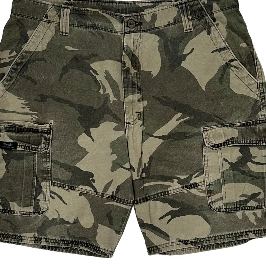 Aeropostale Camo Cargo Shorts - 38W 9L Camo Cotton - Image 10