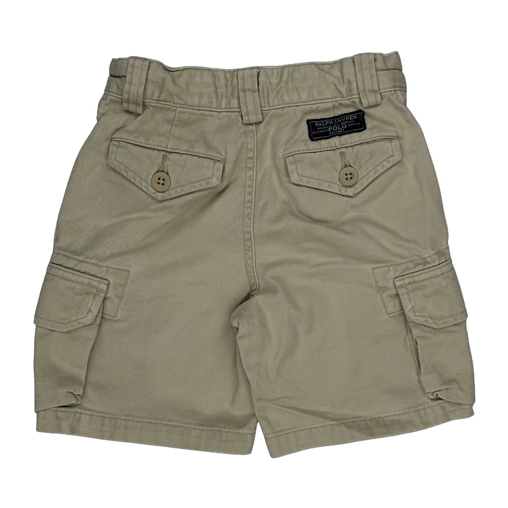 Age 1.5 Polo By Ralph Lauren Cargo Shorts - 2XS Beige Cotton
