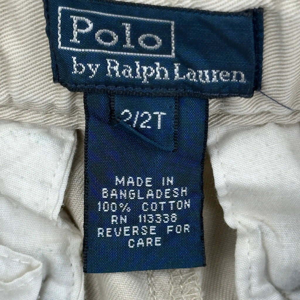 Age 1.5 Polo By Ralph Lauren Cargo Shorts - 2XS Beige Cotton - Image 3
