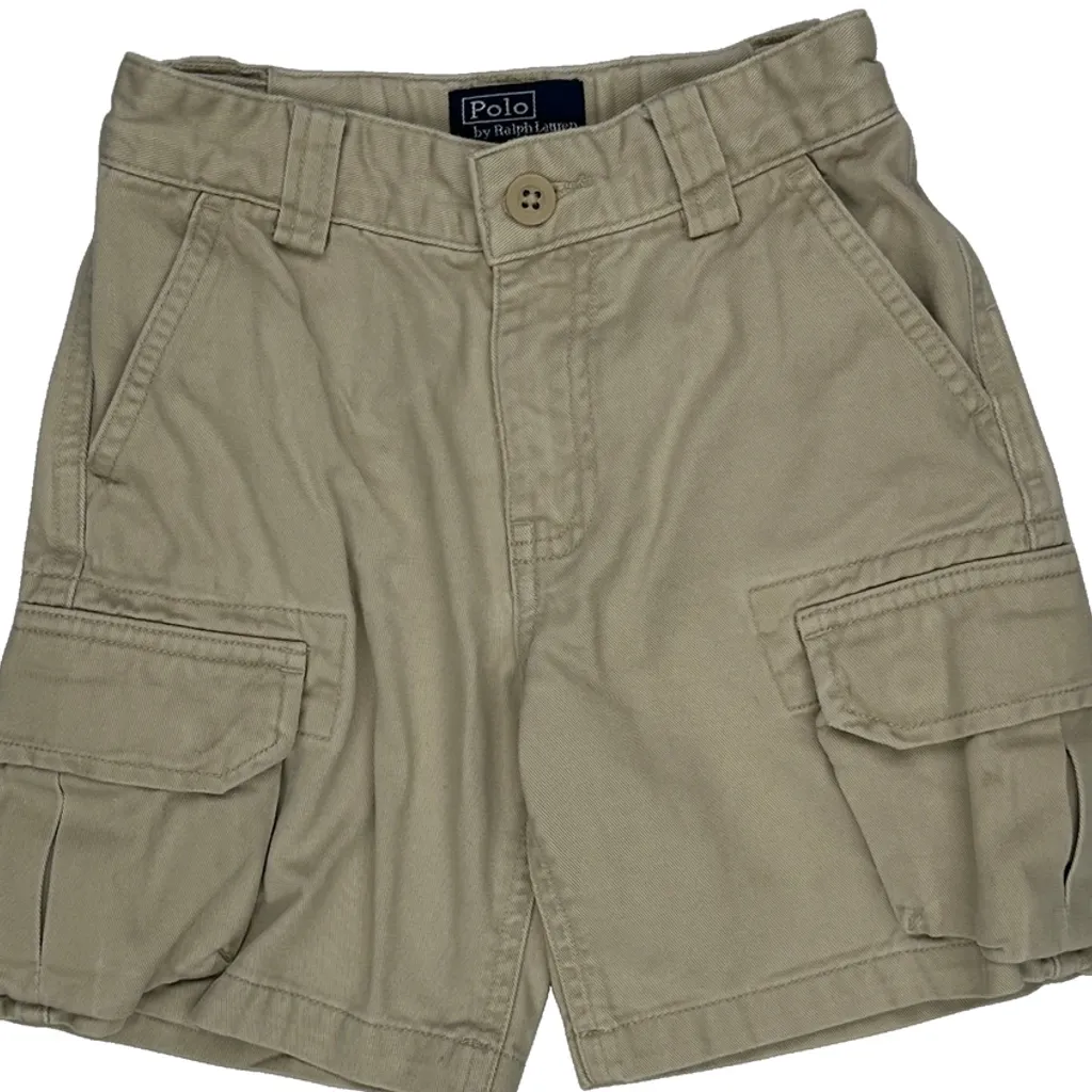 Age 1.5 Polo By Ralph Lauren Cargo Shorts - 2XS Beige Cotton - Image 6
