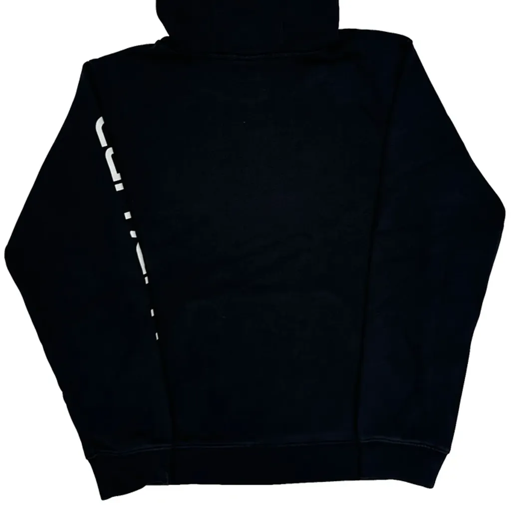 Age 10-12 Carhartt Spellout Hoodie - Large Black Cotton - Image 6