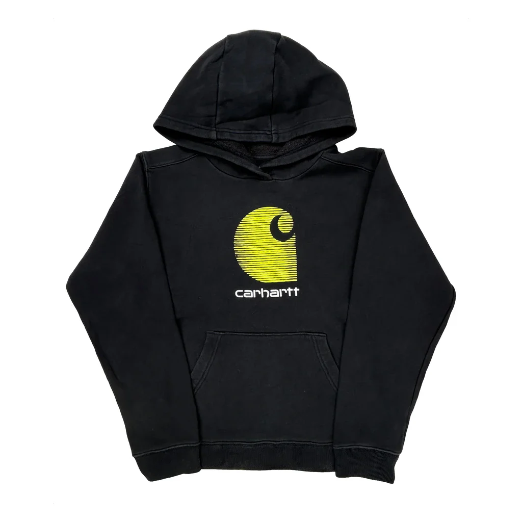 Age 10-12 Carhartt Hoodie - Medium Black Cotton