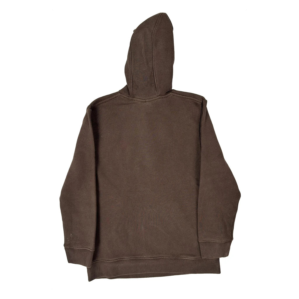 Age 10-12 Carhartt Graphic Hoodie - Medium Brown Cotton - Image 2