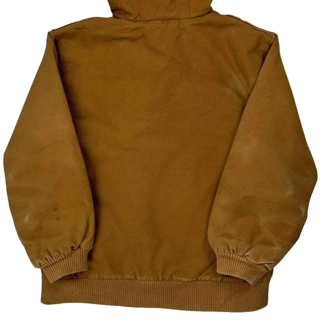 Age 10-12 Carhartt Jacket - Medium Brown Cotton - Image 7