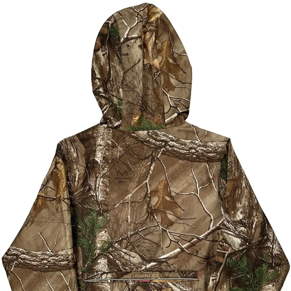 Age 10-12 Carhartt Camo Jacket - Medium Brown Polyester - Image 7