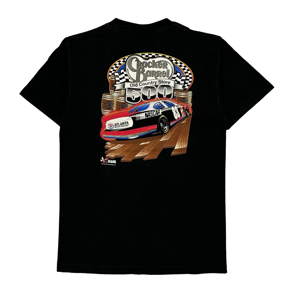 Age 10-12 Chase Authentics Nascar T-Shirt - Medium Black Cotton - Image 2