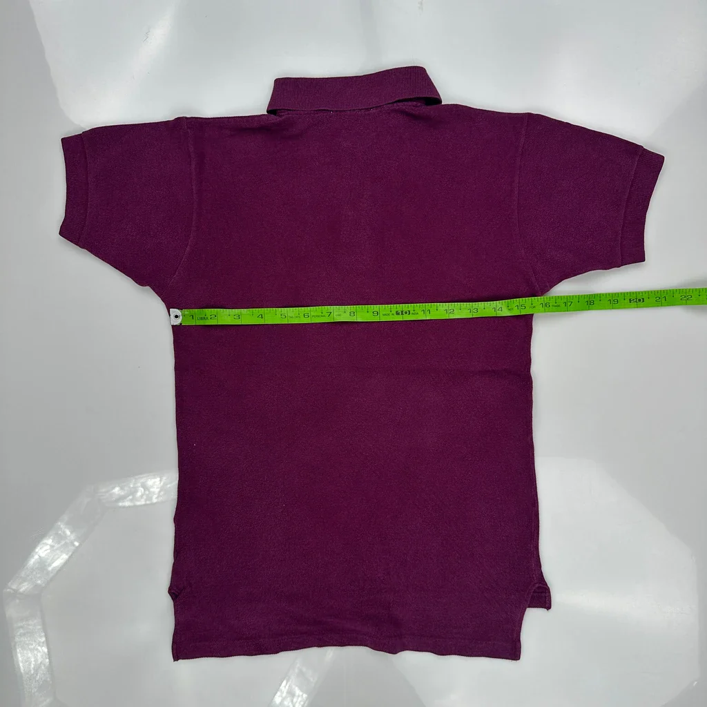 Age 10-12 Izod Polo Shirt - Medium Purple Cotton - Image 3