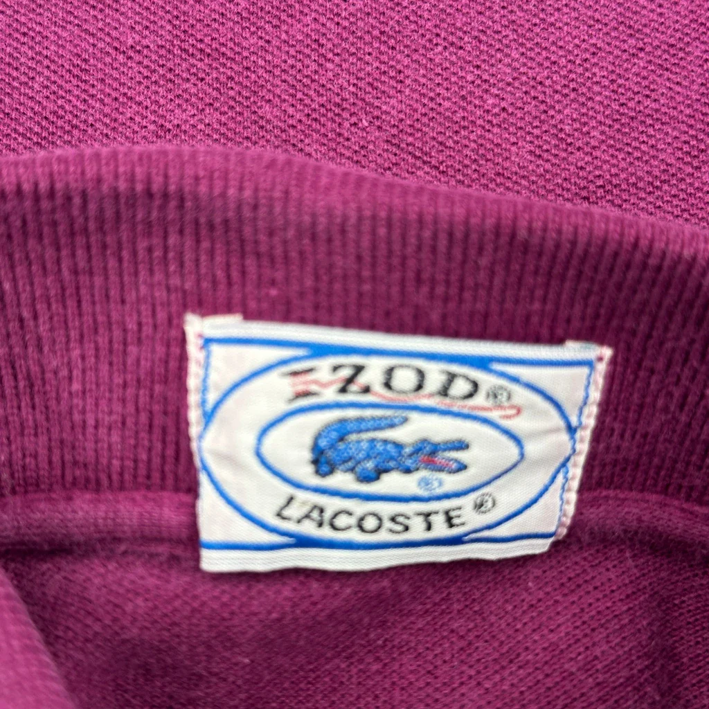 Age 10-12 Izod Polo Shirt - Medium Purple Cotton - Image 4