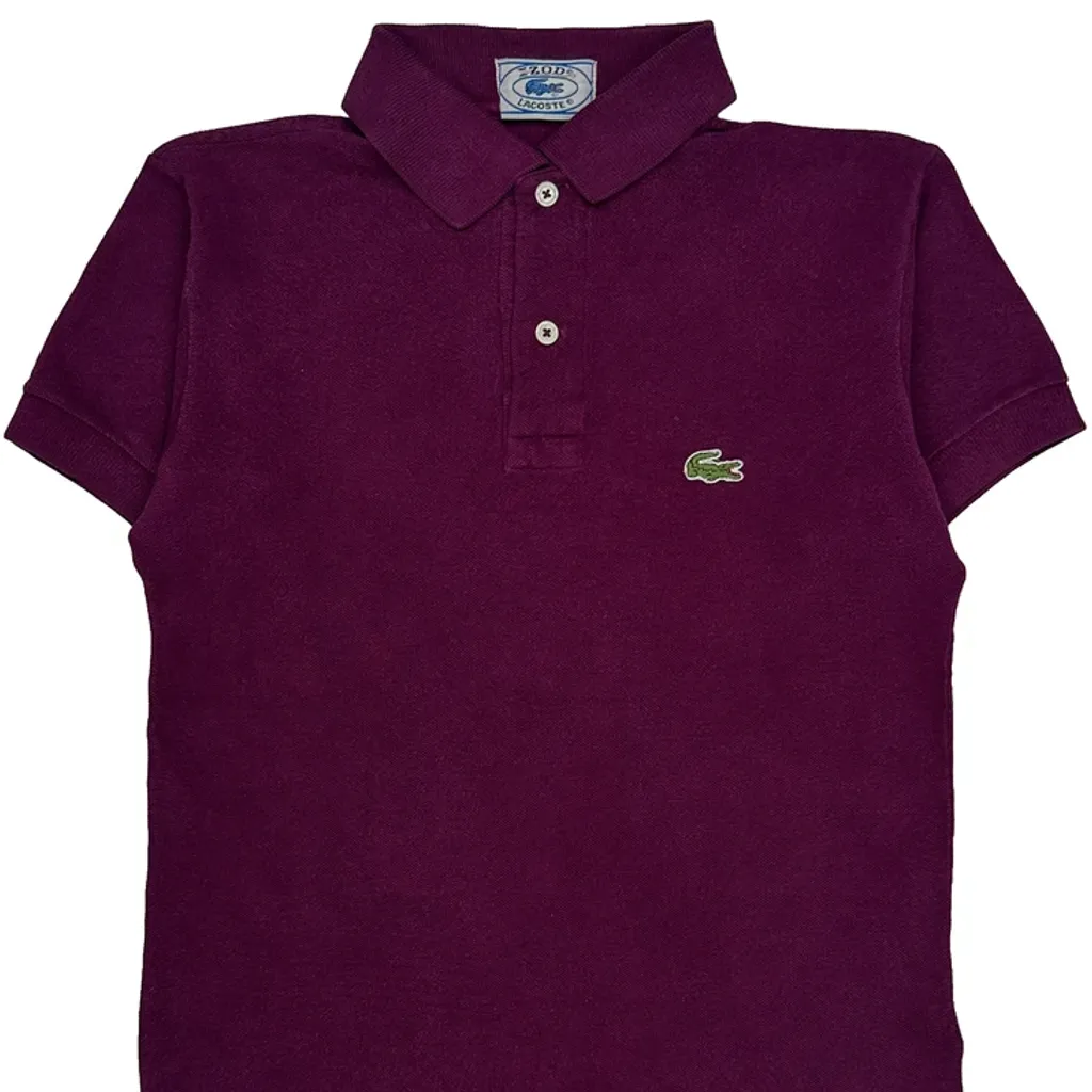 Age 10-12 Izod Polo Shirt - Medium Purple Cotton - Image 6