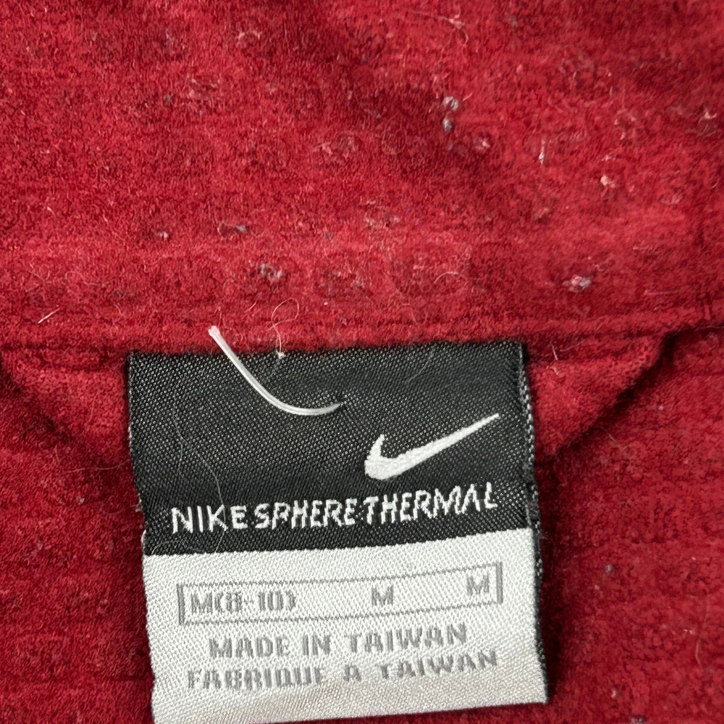 Age 10-12 Nike Fleece - Medium Red Polyester - Image 3