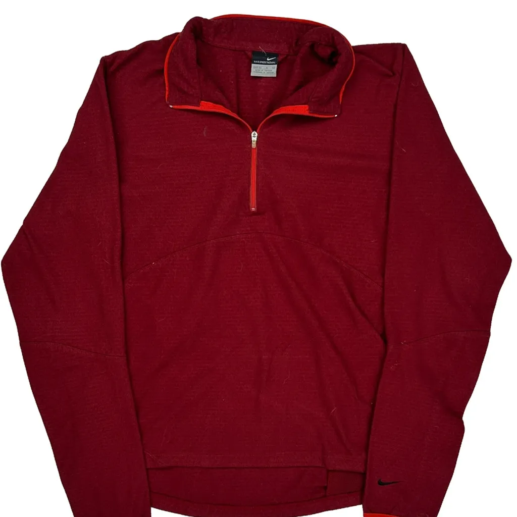 Age 10-12 Nike Fleece - Medium Red Polyester - Image 4