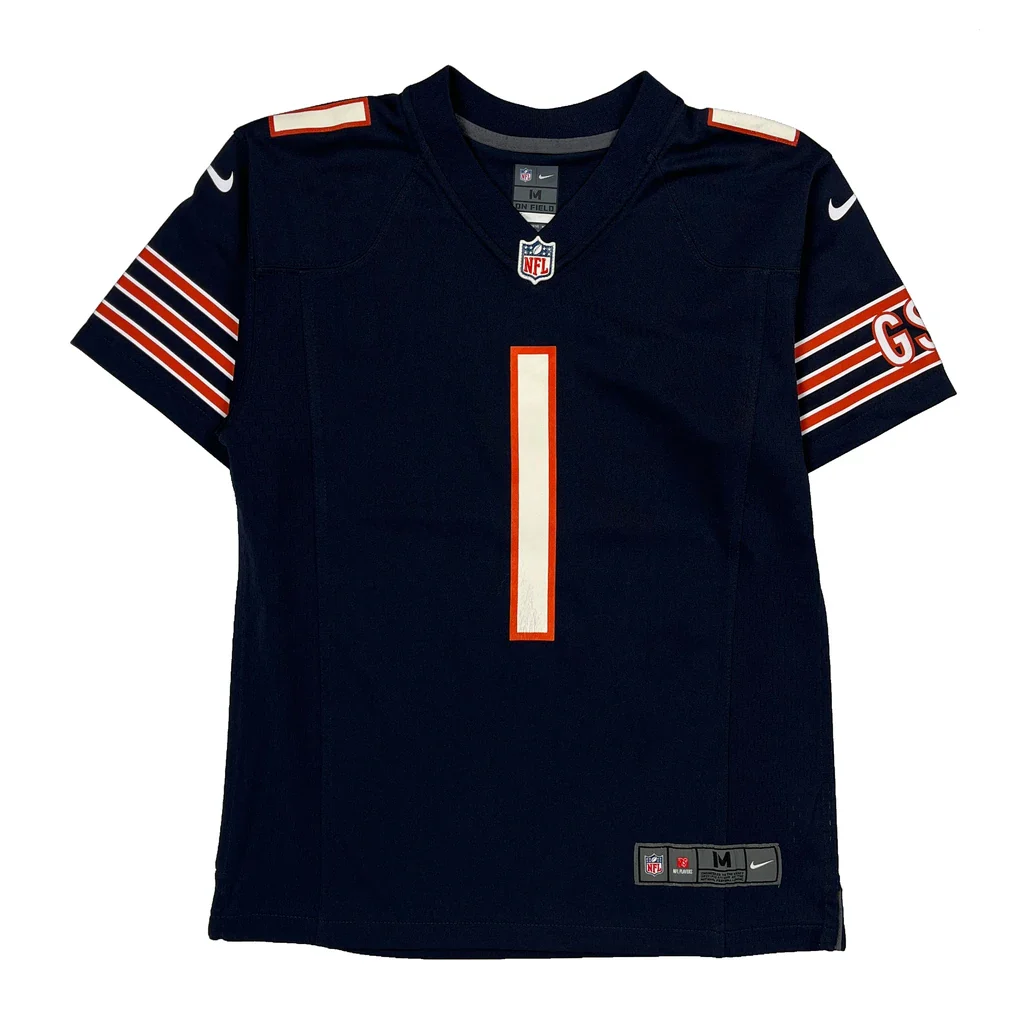 Age 10-12 Nike Chicago Bears Football Jersey - Medium Navy Polyester