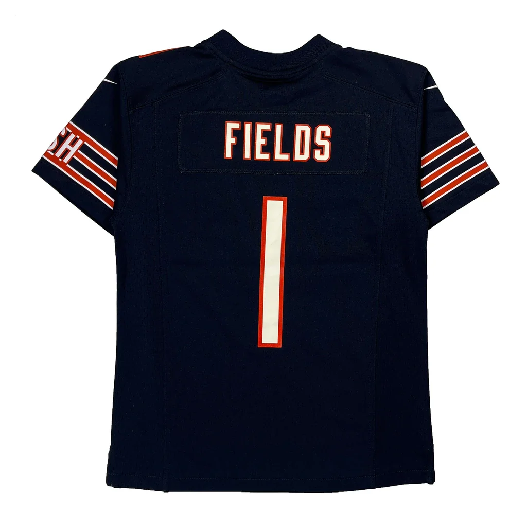 Age 10-12 Nike Chicago Bears Football Jersey - Medium Navy Polyester - Image 2
