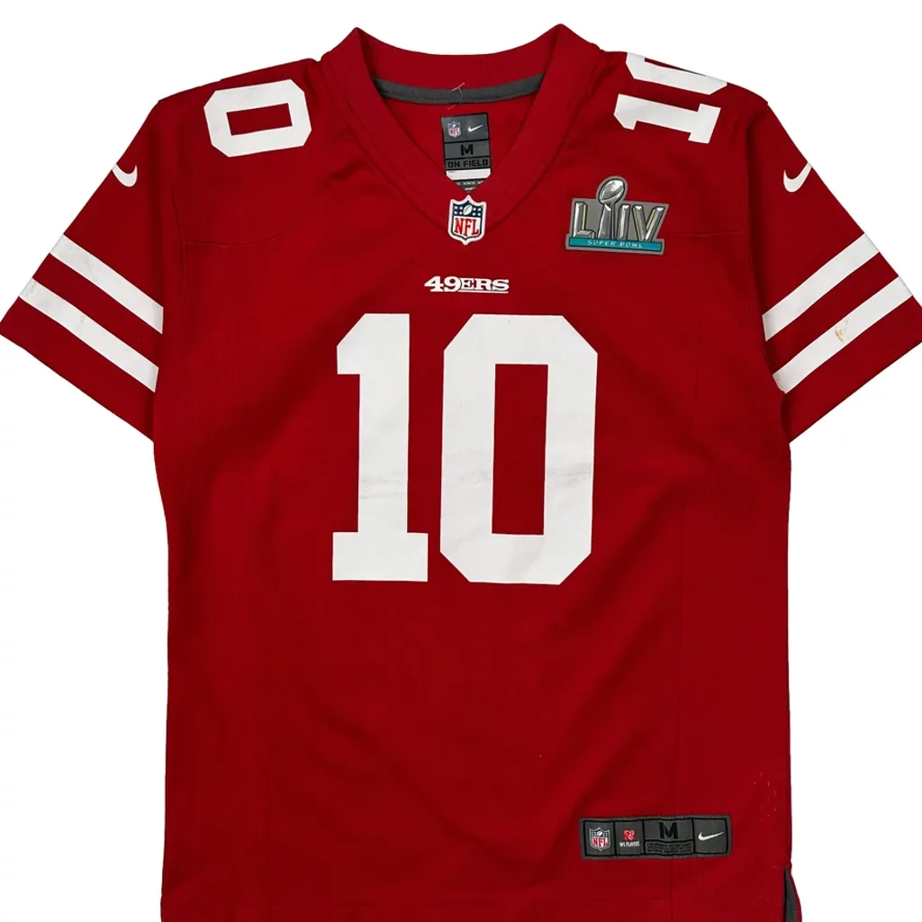 Age 10-12 Nike Nfl Jersey - Medium Red Polyester - Image 5