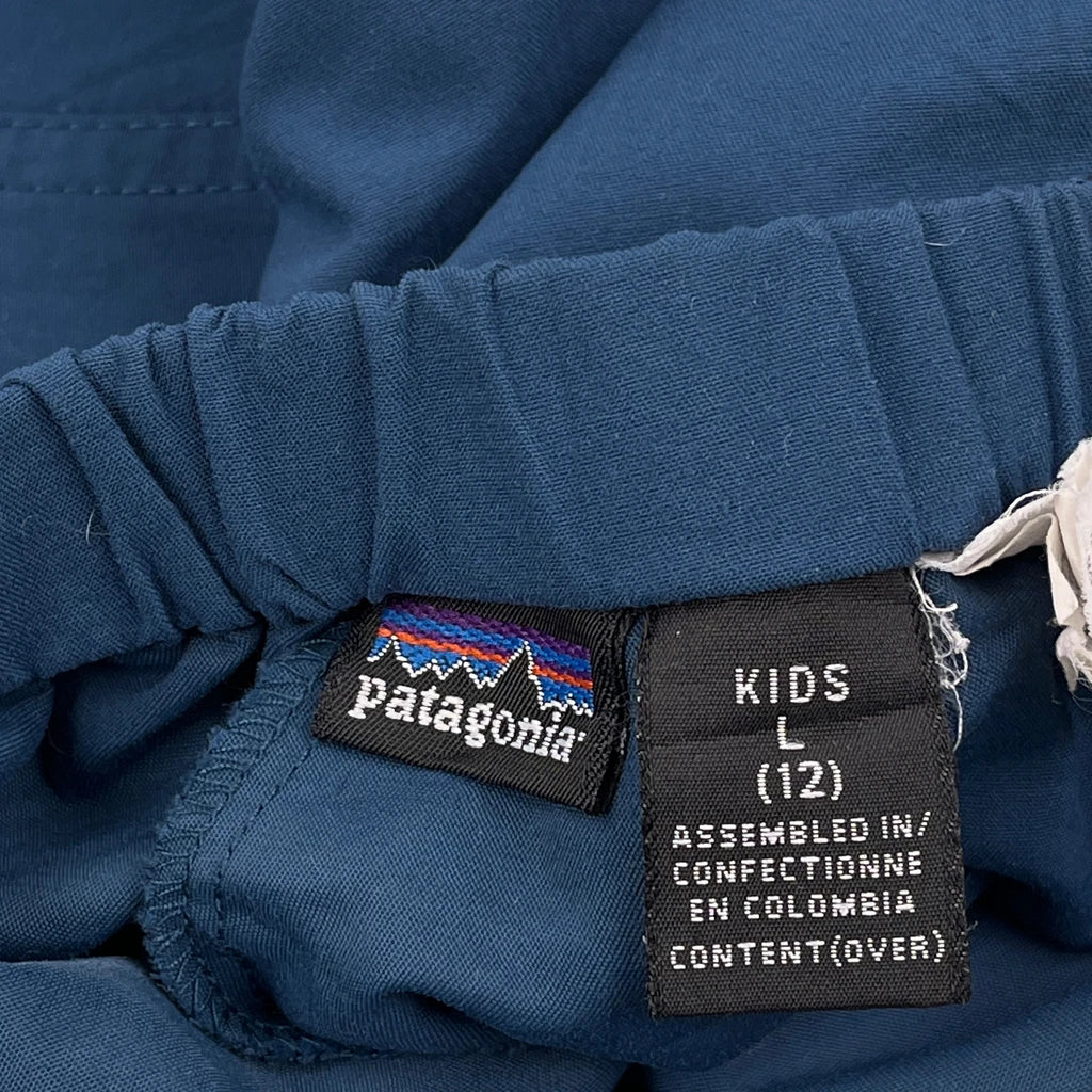 Age 10-12 Patagonia Shorts - Large Blue Polyester - Image 3