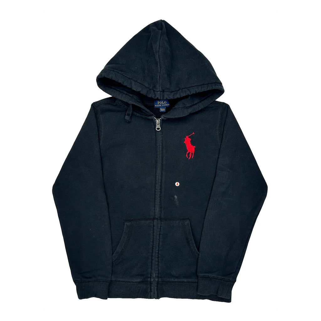 Age 10-12 Polo By Ralph Lauren Hoodie - Medium Black Cotton