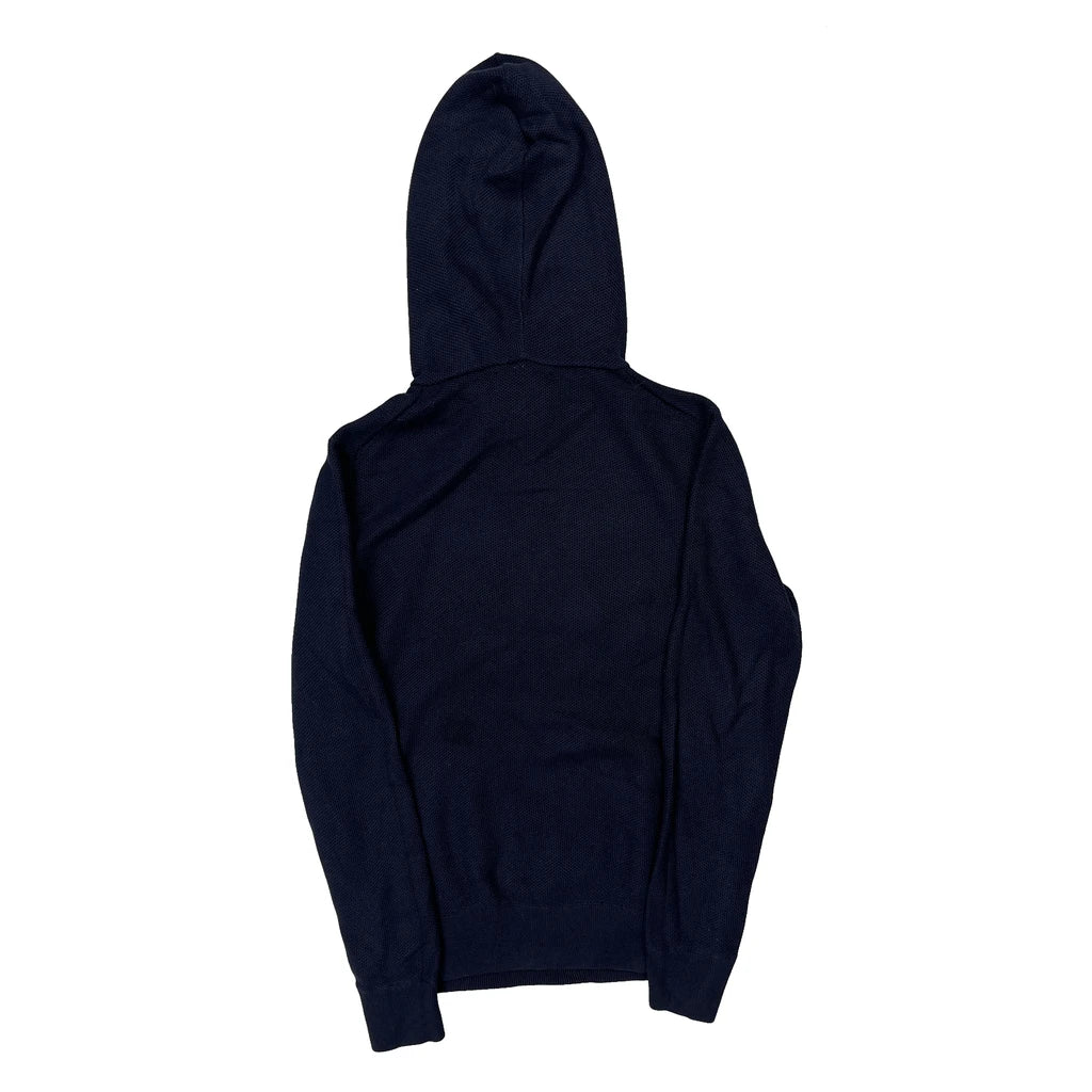 Age 10-12 Polo By Ralph Lauren Spellout Hoodie - Medium Navy Cotton - Image 2