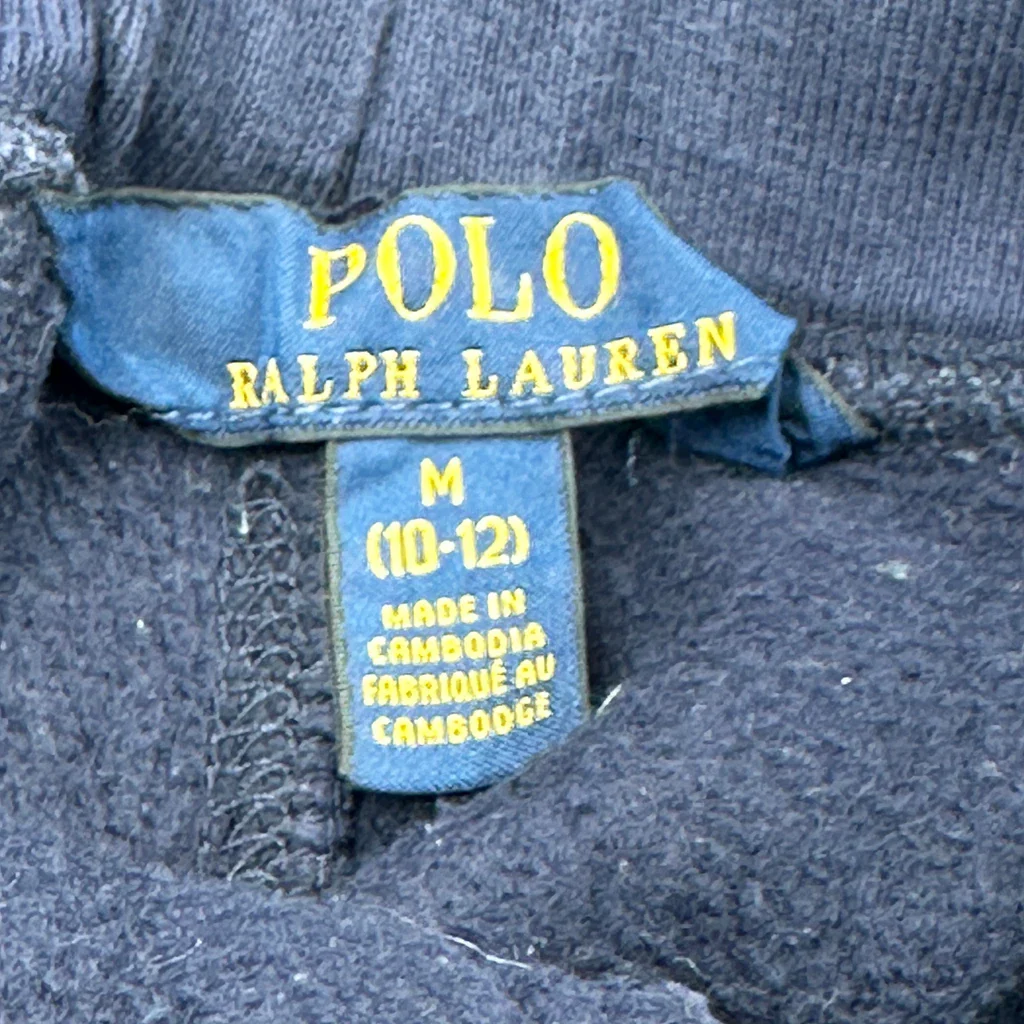 Age 10-12 Polo By Ralph Lauren Joggers - Medium Blue Cotton - Image 4