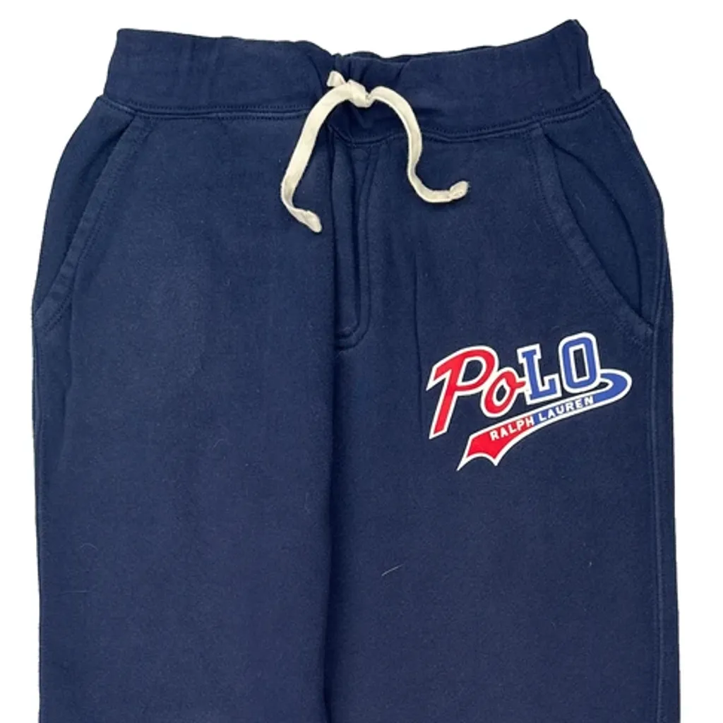 Age 10-12 Polo By Ralph Lauren Joggers - Medium Blue Cotton - Image 6