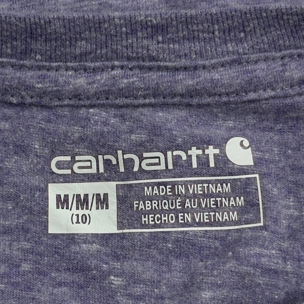 Age 10 Carhartt Long Sleeve T-Shirt - Medium Purple Cotton - Image 3
