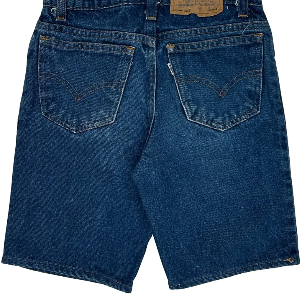 Age 10 Levis Denim Shorts - Mediumw 9L Blue Cotton - Image 8
