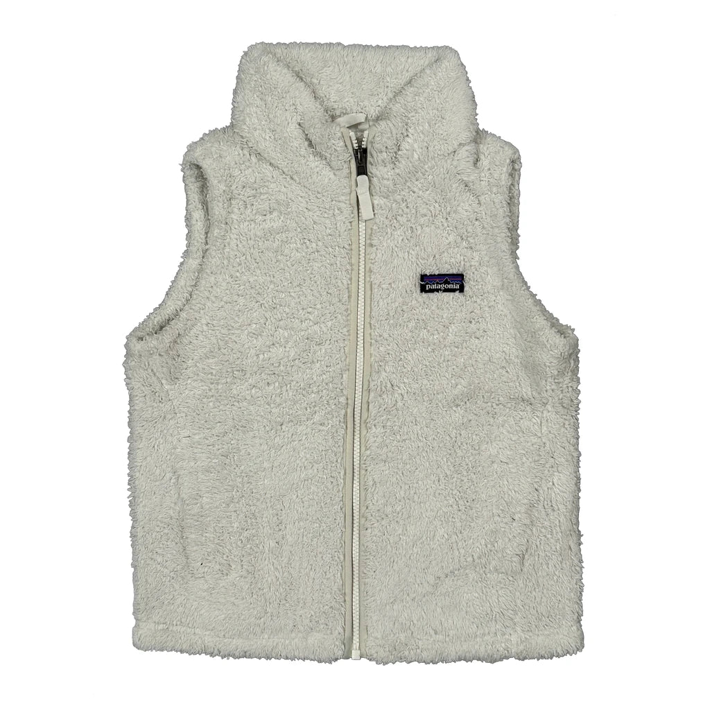 Age 10 Patagonia Fleece Gilet - Medium White Polyester