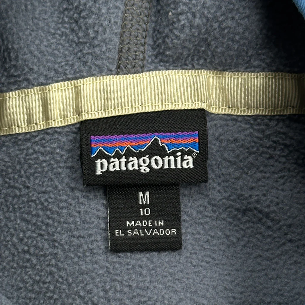 Age 10 Patagonia Hoodie - Medium Grey Polyester - Image 3