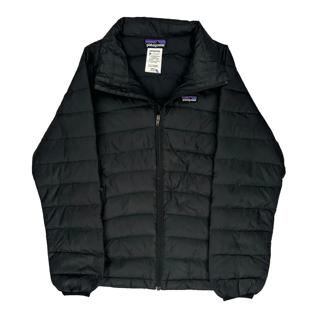 Age 10 Patagonia Puffer - Medium Black Polyester