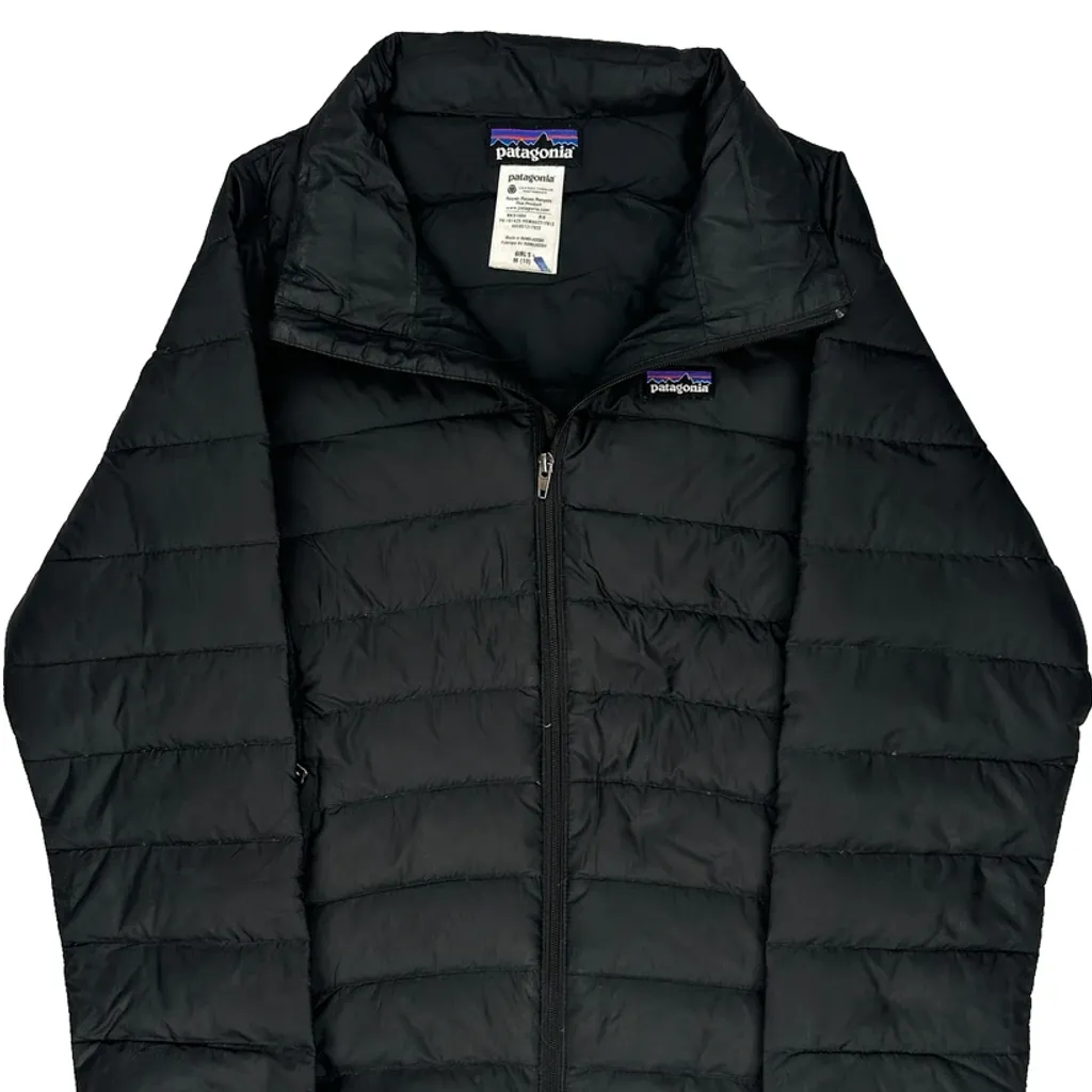 Age 10 Patagonia Puffer - Medium Black Polyester - Image 6
