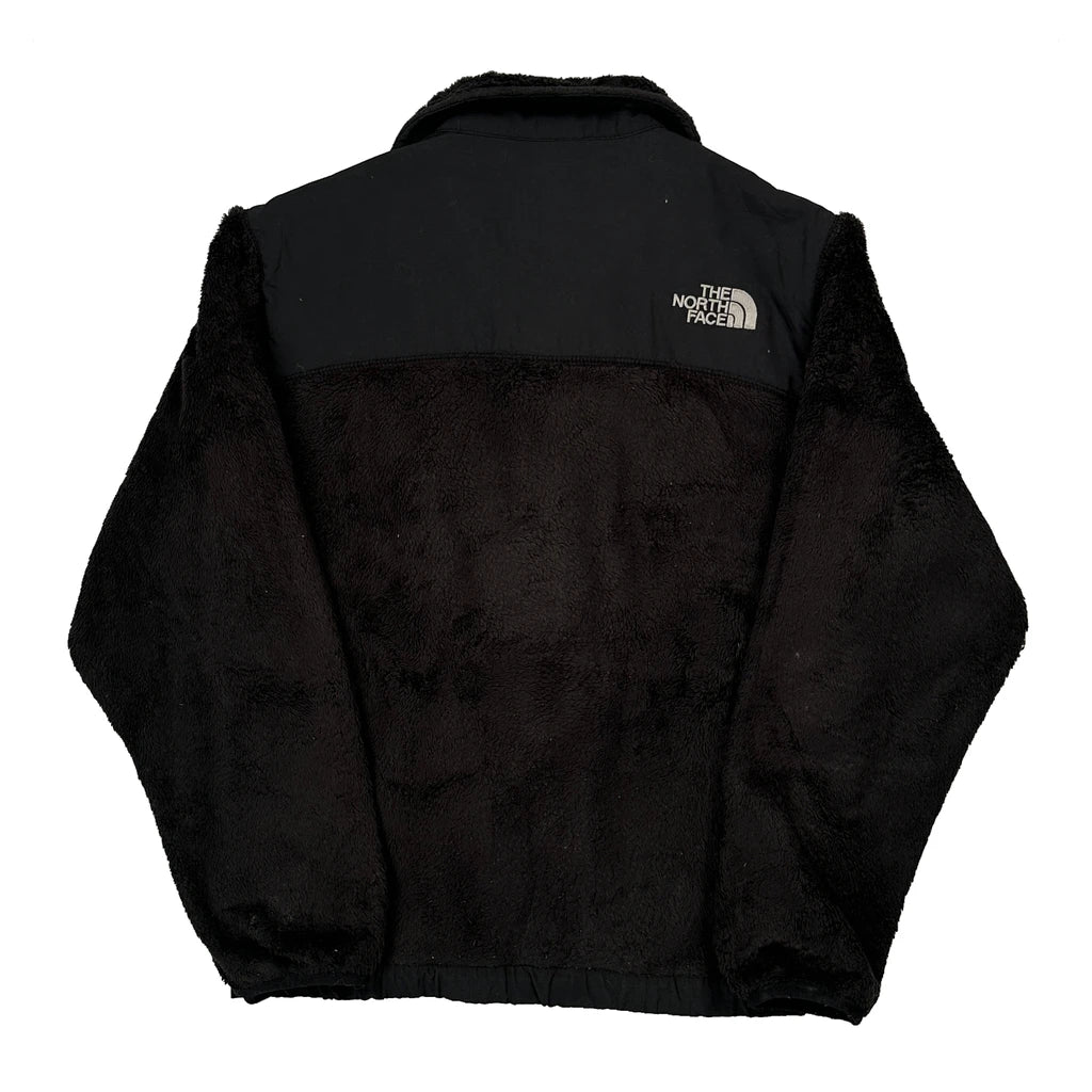 Age 11-12 The North Face Fleece Jacket - Medium Black Polyester - Image 2