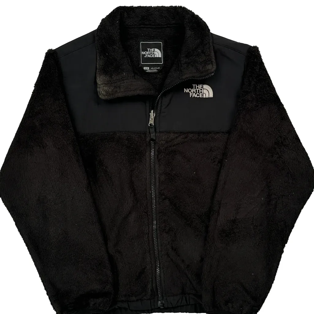 Age 11-12 The North Face Fleece Jacket - Medium Black Polyester - Image 4