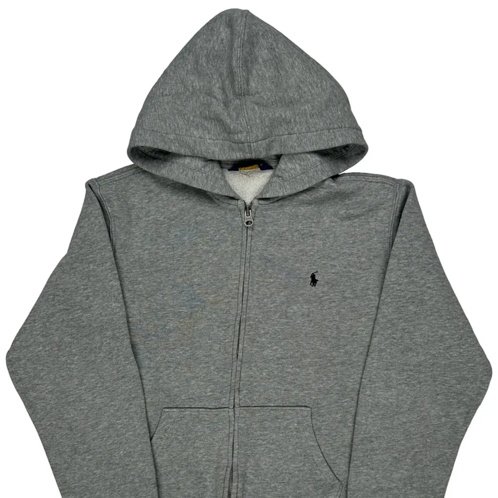 Age 11-14 Polo By Ralph Lauren Hoodie - Large Grey Cotton Blend - Image 5