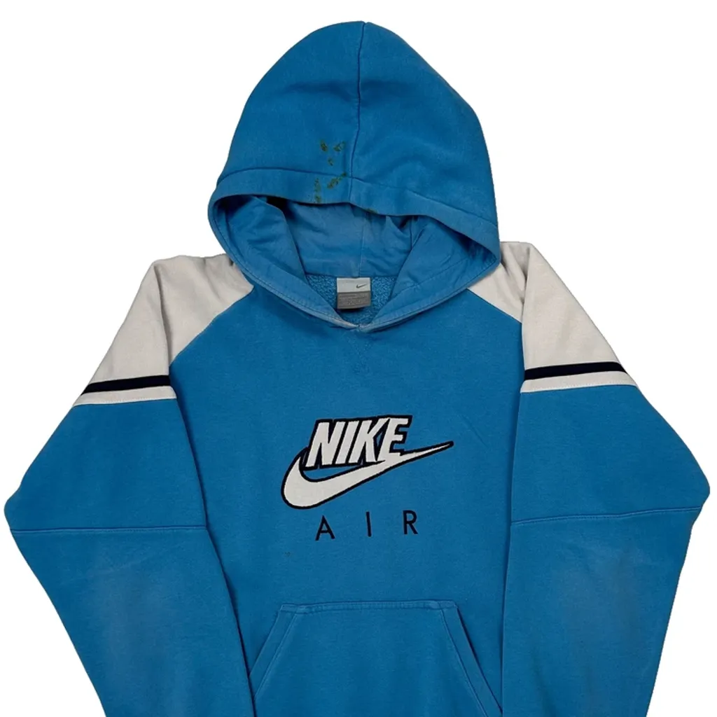 Age 12-13 Nike Hoodie - Large Blue Cotton - Image 5
