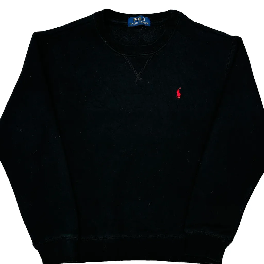 Age 12-13 Polo By Ralph Lauren Sweatshirt - Large Black Cotton - Image 6
