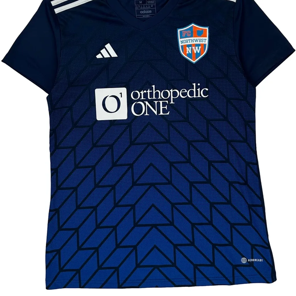 Age 12-14 Adidas Northwest Fc Jersey - Medium Blue Polyester - Image 4
