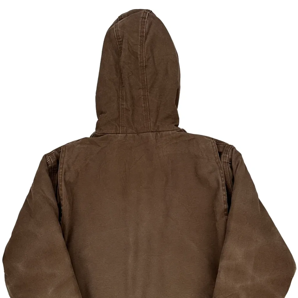 Age 12-14 Blue Mountain Jacket - Large Brown Cotton - Image 6