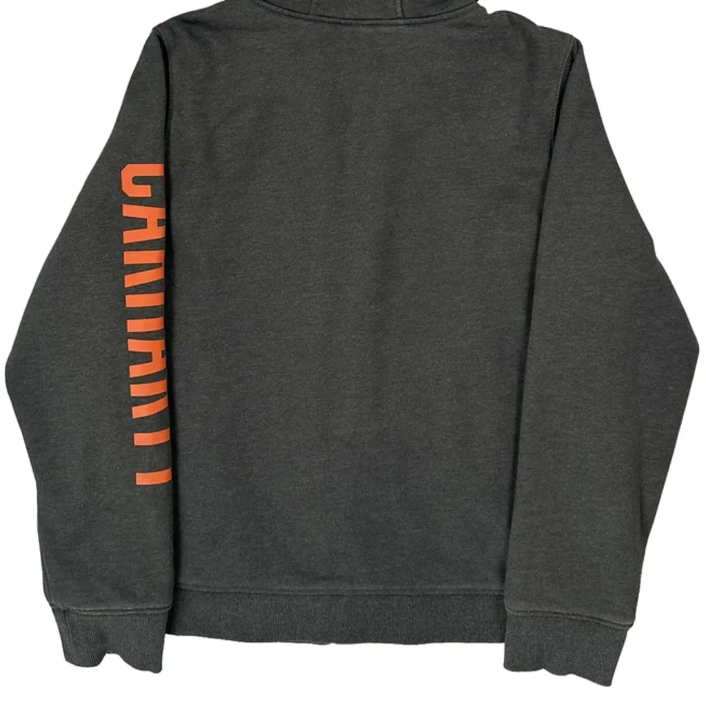 Age 12-14 Carhartt Hoodie - Large Grey Cotton - Image 7