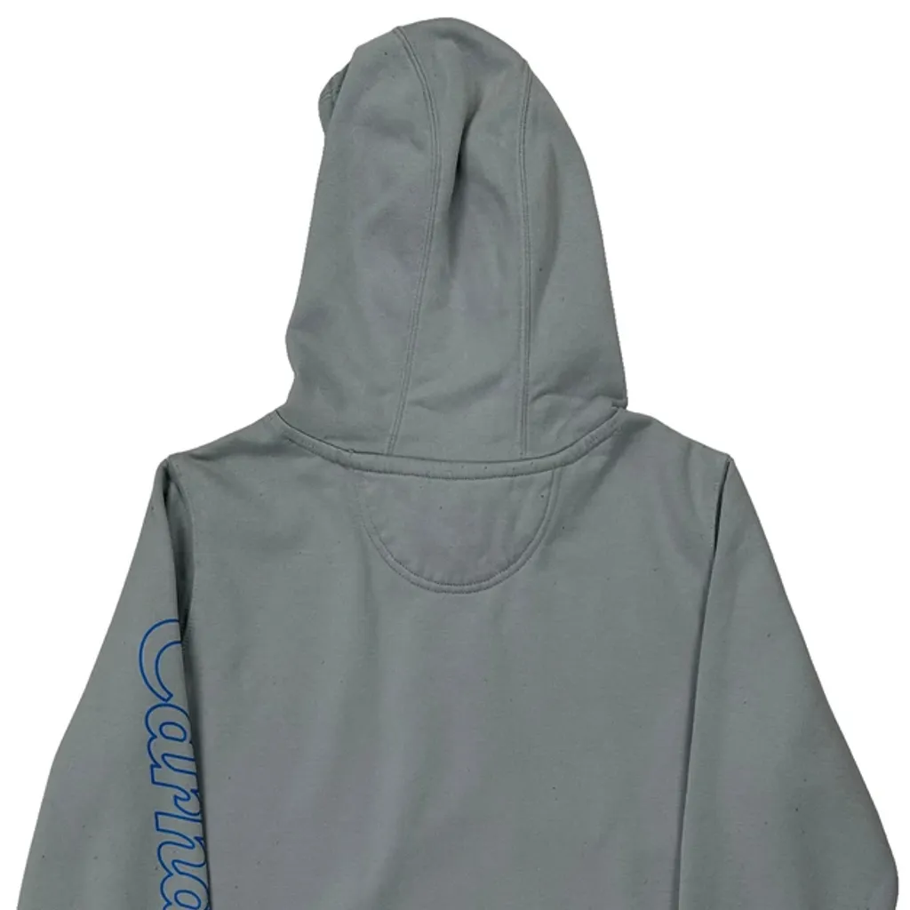 Age 12-14 Carhartt Hoodie - Large Grey Cotton - Image 7