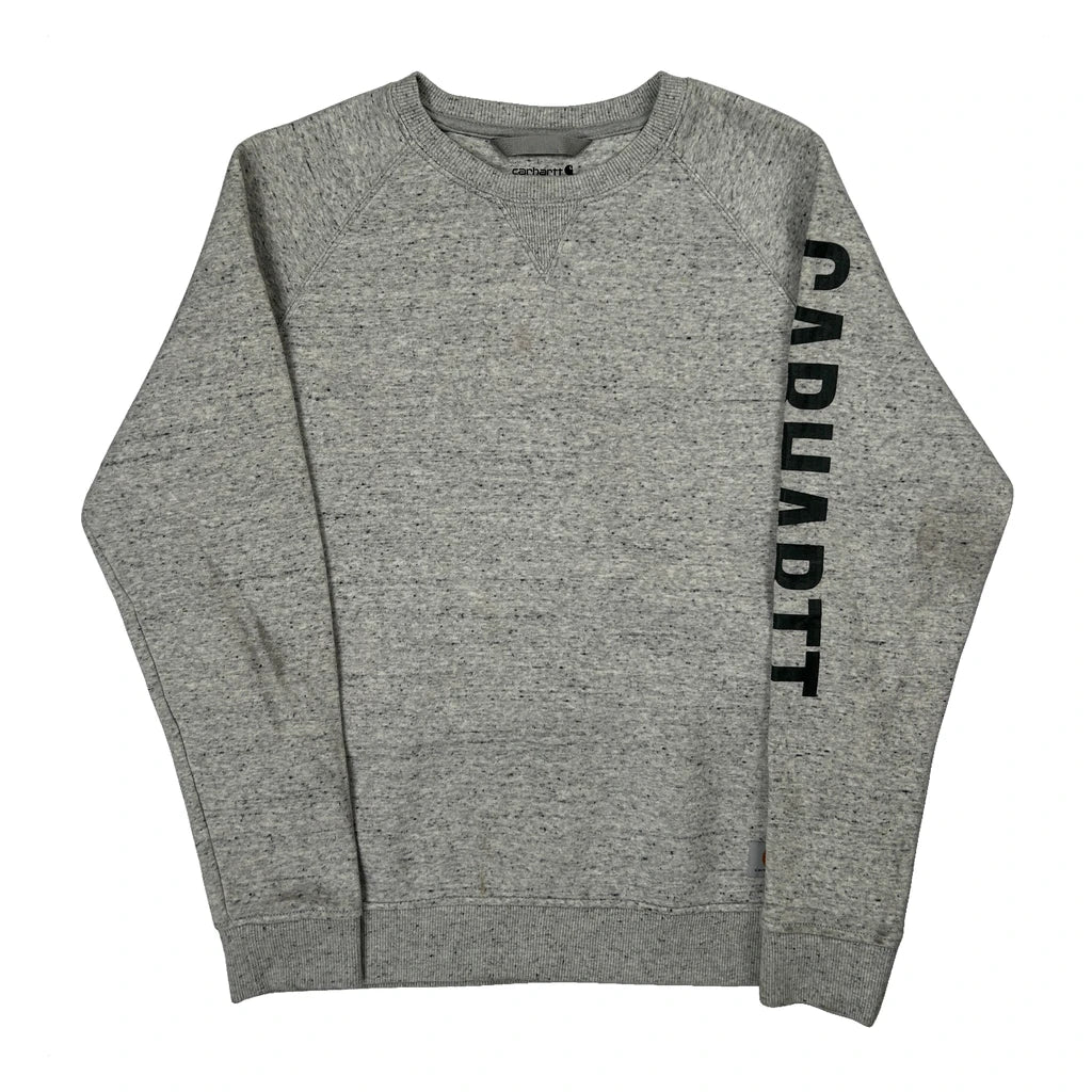 Age 12-14 Carhartt Sweatshirt - Large Grey Cotton