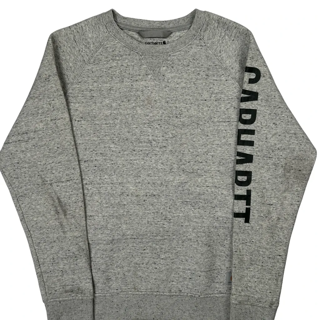 Age 12-14 Carhartt Sweatshirt - Large Grey Cotton - Image 5