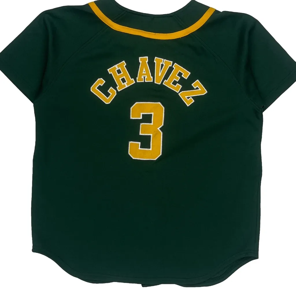 Age 12-14 Nike Oakland Athletics Jersey - Medium Green Polyester - Image 6