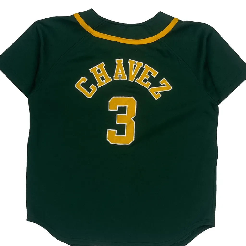 Age 12-14 Nike Oakland Athletics Jersey - Medium Green Polyester - Image 7