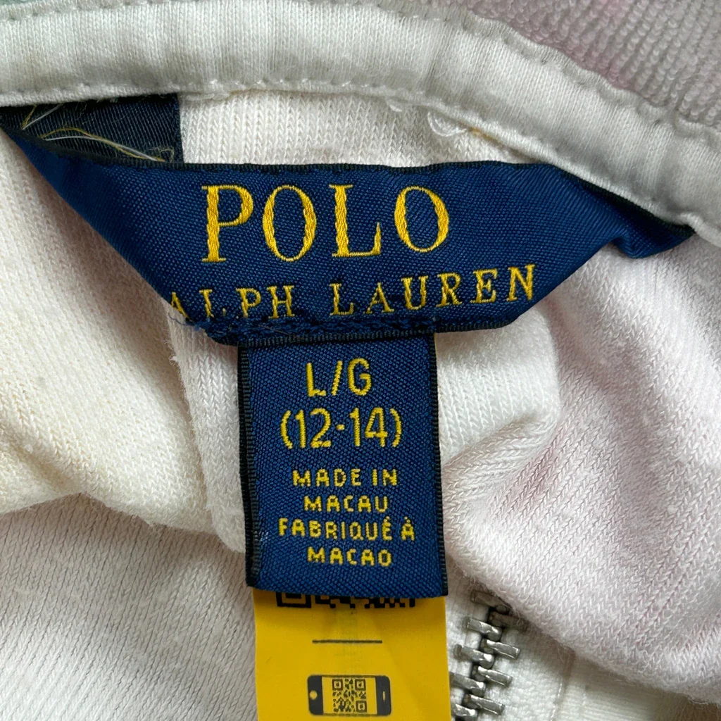 Age 12-14 Polo By Ralph Lauren Tie-Dye Hoodie - Large Multicoloured Cotton - Image 3